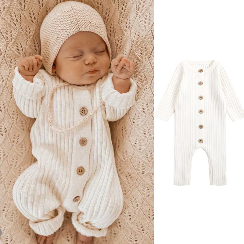 Winter Clothing Newborn - Barboteuse en tricot chaud pour bébé