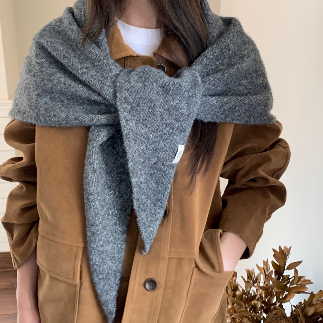 Winter Clothing Korea - Nouveau Foulard Coréen Triangulaire 2026 en
