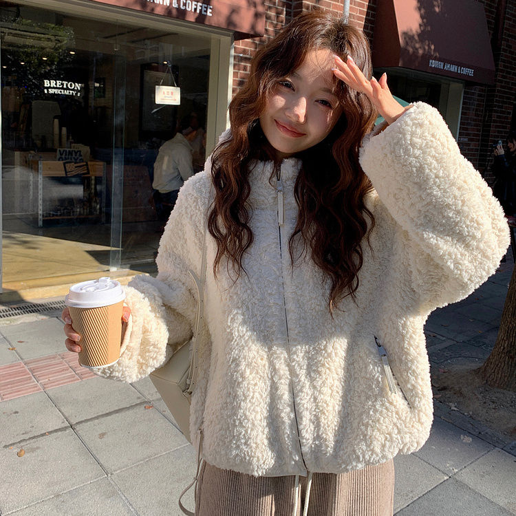 Quality Winter Clothing Jacket - Veste en laine d'agneau coréenne Dongdaemun,
