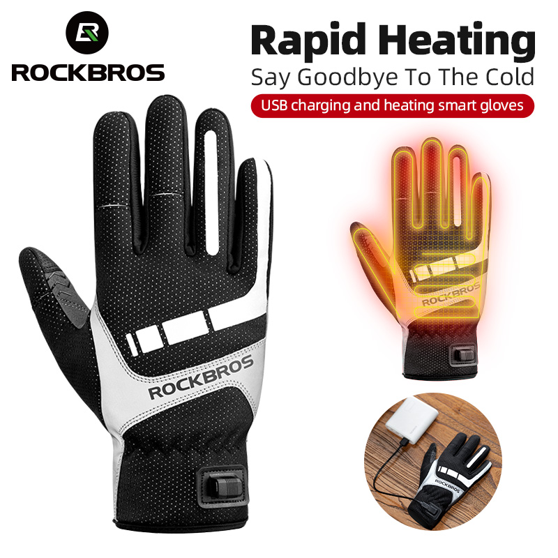 Knit Glove Touch Screen - ROCKBROS gant d'hiver chauffant gants de