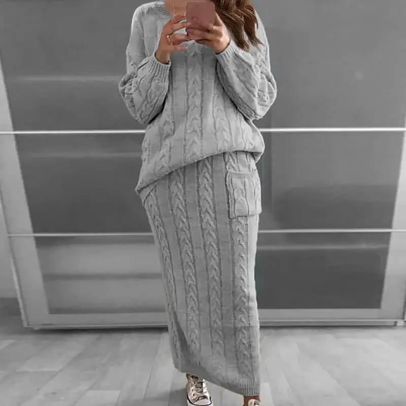Winter Clothing Ladies - Pull femmes ensemble automne et hiver