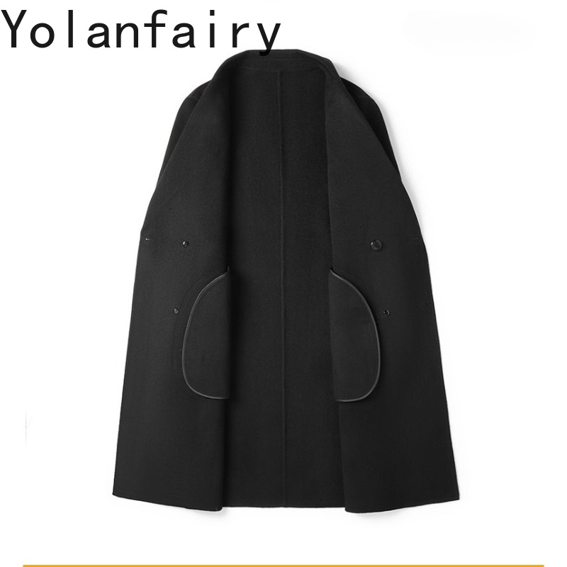 Quality Winter Clothing Jacket - YOLANFAIRY Manteau 100% Pure Laine pour