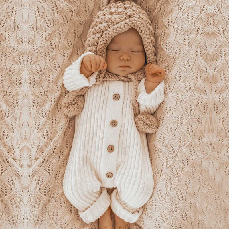 Barboteuse en tricot chaud pou - Winter Clothing Newborn avis et prix