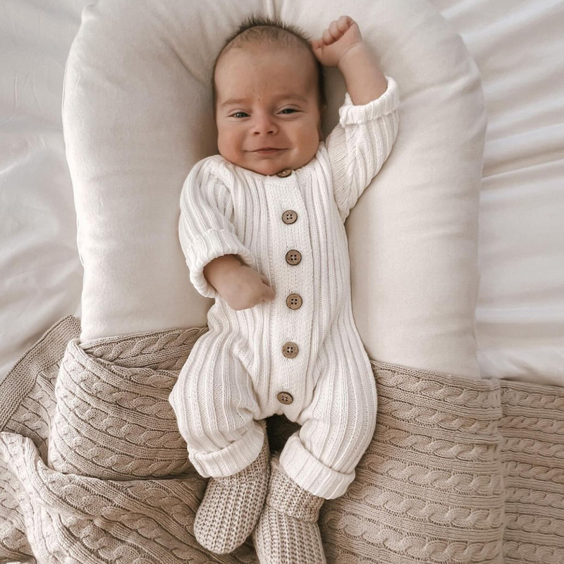 Barboteuse en tricot chaud pou - Winter Clothing Newborn avis et prix