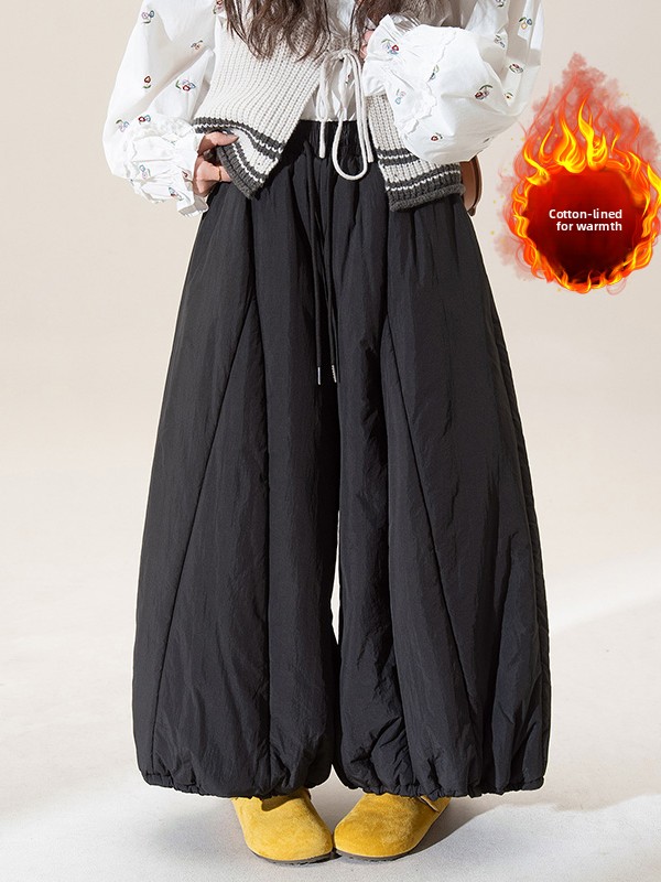 Pantalon large épaissi en coto - Winter Clothing Plus Size avis et prix