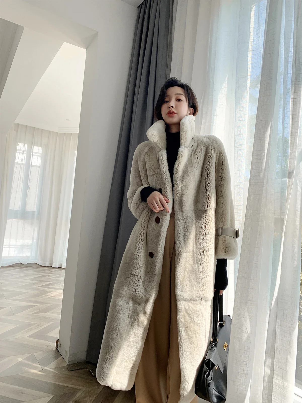 Haute qualité réel Rex fourrur - Quality Winter Clothing Jacket avis et prix