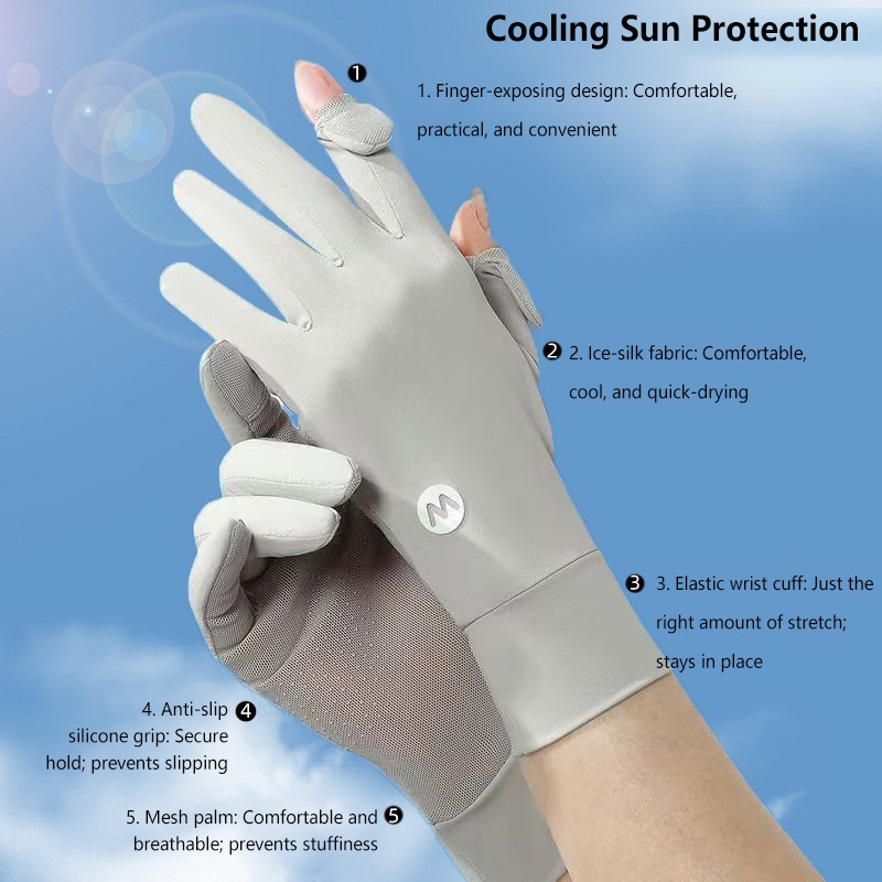 Gants respirants en soie glacé - Knit Glove Touch Screen avis et prix