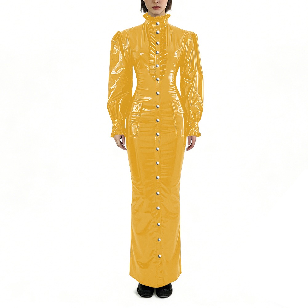 Robe longue crayon en PVC bril - Winter Clothing Plus Size avis et prix
