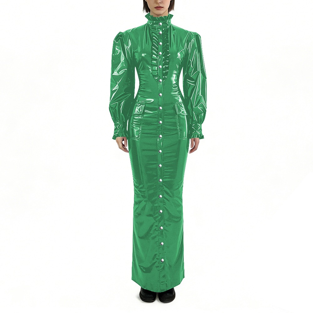 Robe longue crayon en PVC bril - Winter Clothing Plus Size avis et prix