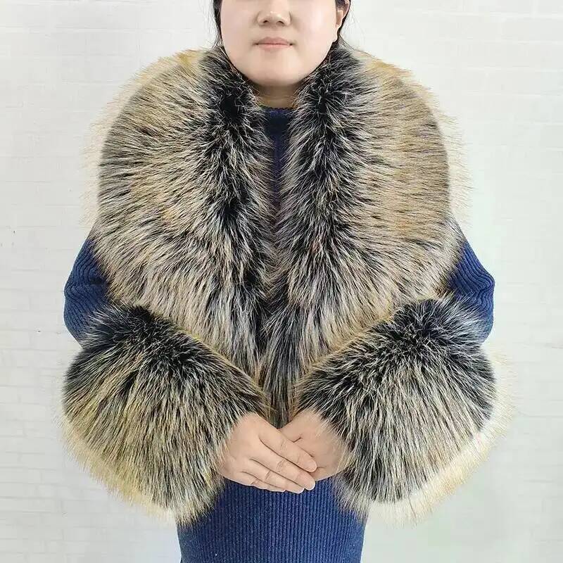 Grand foulard en fausse fourru - Winter Clothing Items avis et prix