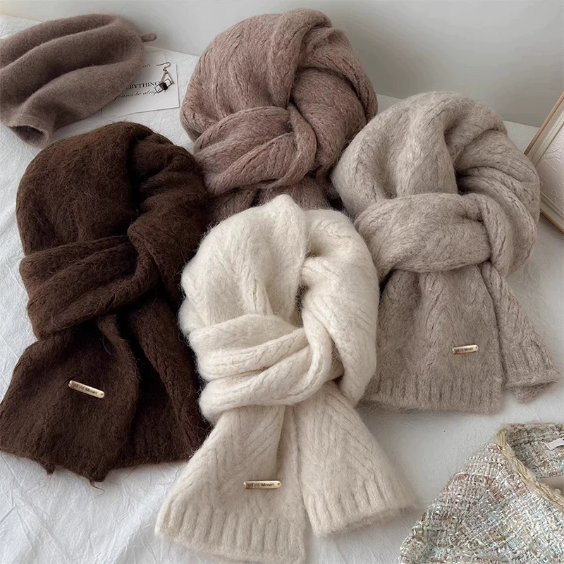 Écharpe tricotée polyvalente p - Winter Clothing Korea avis et prix