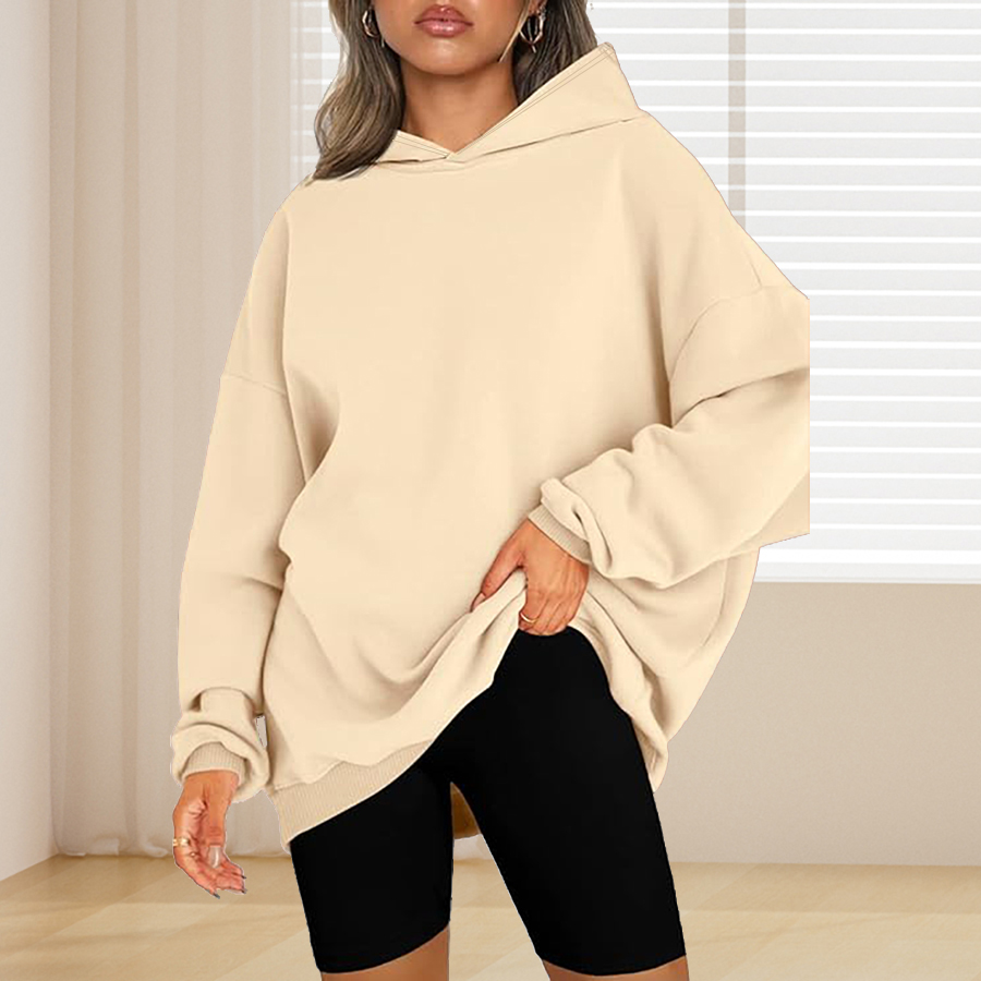 Sweat à capuche basique de cou - Winter Clothing Plus Size avis et prix