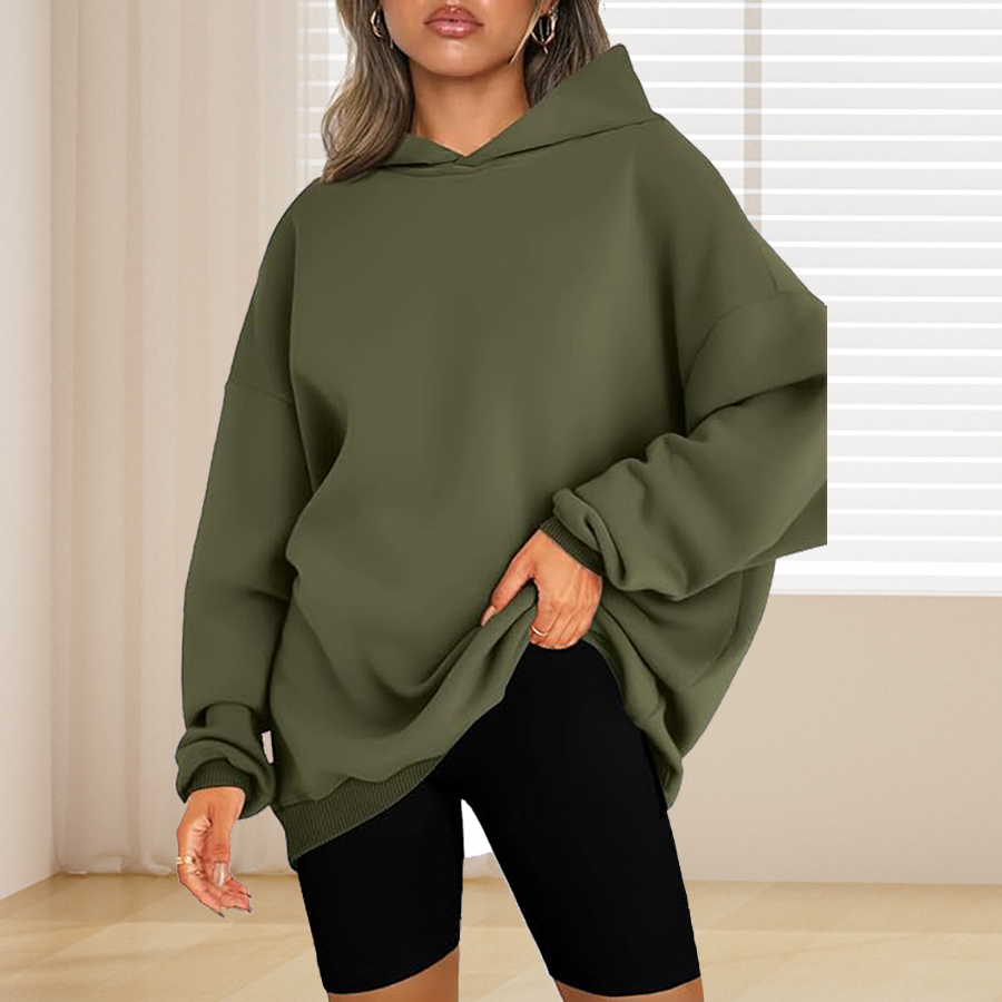 Sweat à capuche basique de cou - Winter Clothing Plus Size avis et prix