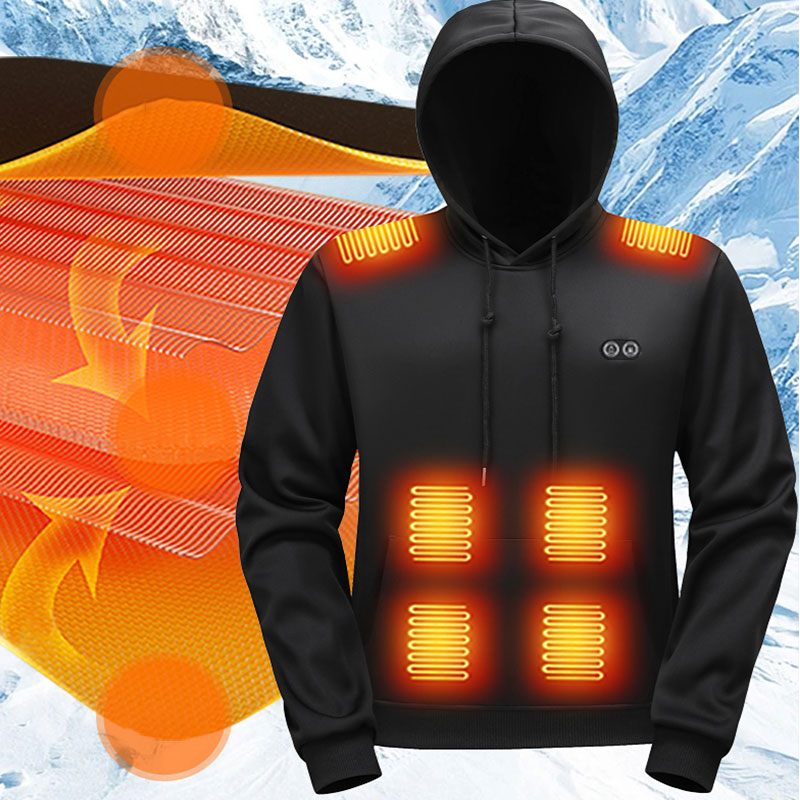 Sweat-shirt à capuche chauffan - Warm Winter Clothing avis et prix