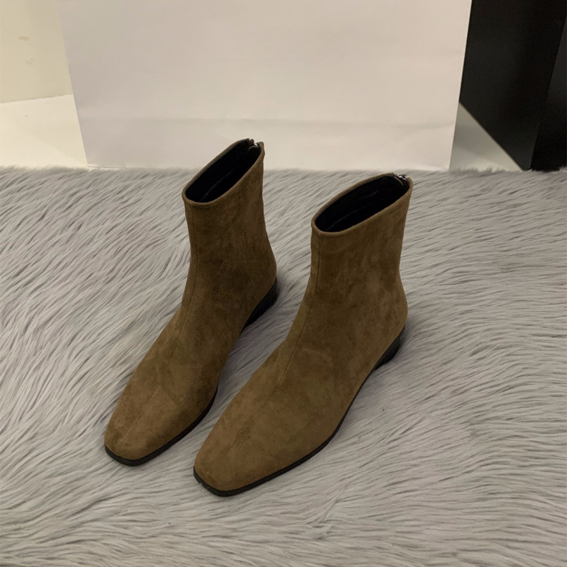 Botte nue couleur pêche avec f - Winter Clothing Korea avis et prix