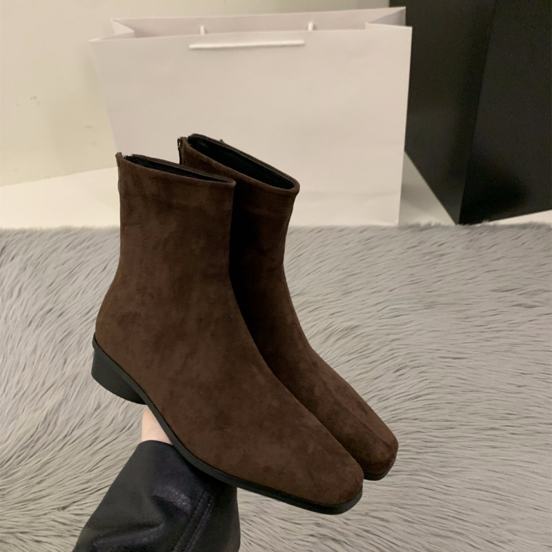 Botte nue couleur pêche avec f - Winter Clothing Korea avis et prix
