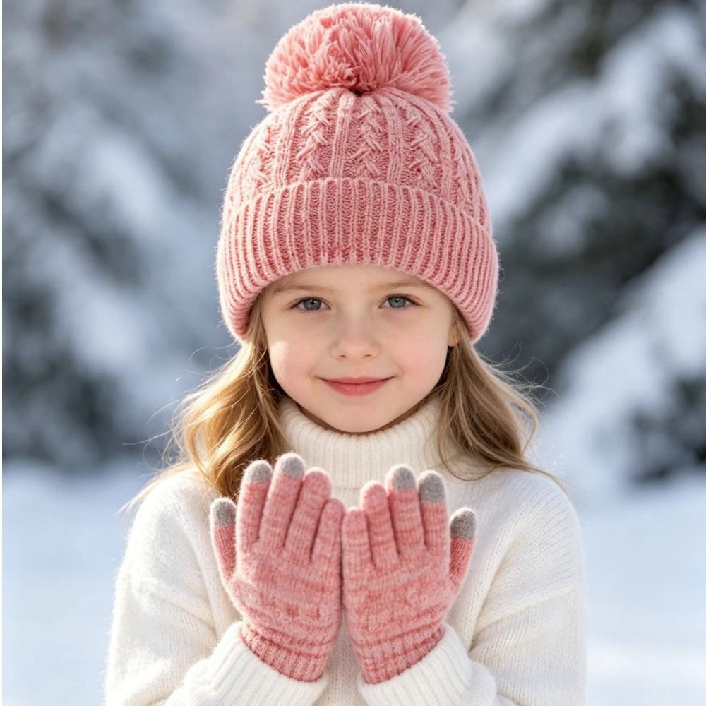 Ensemble de 2 pièces : Bonnet  - Knit Glove Touch Screen avis et prix